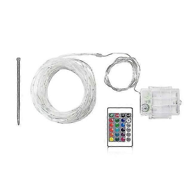 Led Trampoline Lights, Remote Control Trampoline Rim Led Light 1 Roll 39.4ft 100 Leds 4 Modes 16 Colors