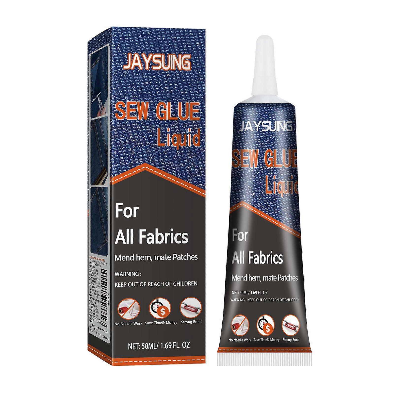 Jaysuing Fabric Mending Glue Needle And Thread Patch Fabric Glue For Sofa Car Cushion Clothes