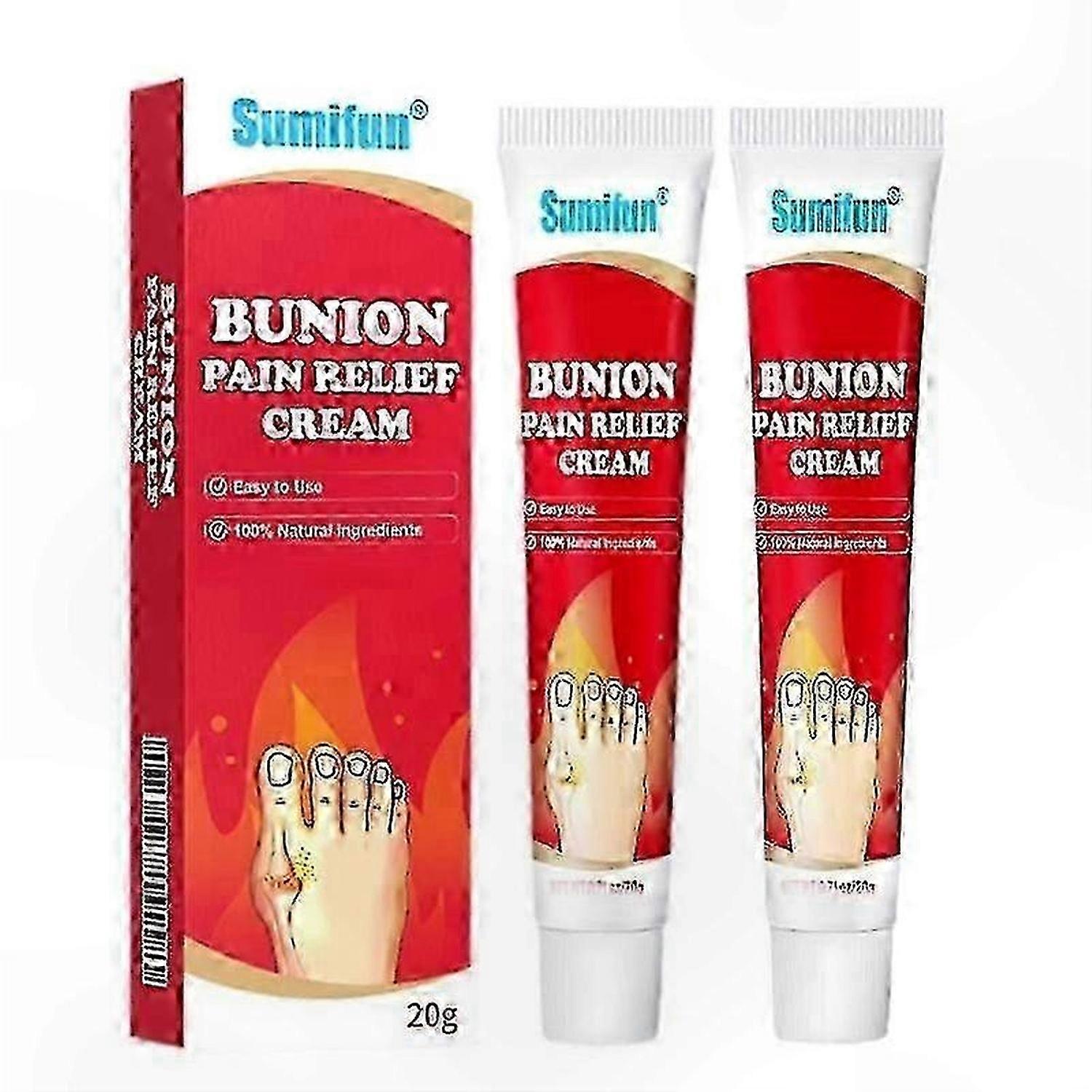 2-Pack Foot Care Cream for Arch Support and Toe Alignment Relief 20g