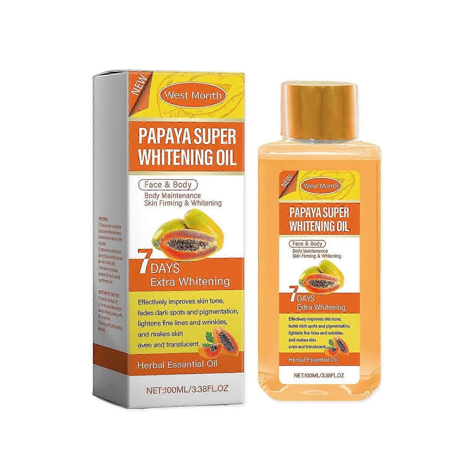 papaya body whitening oil