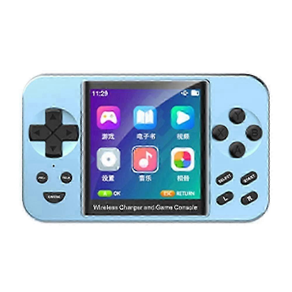 2pc L9 Portable Handheld Game Console Power Bank with Charger - Blue