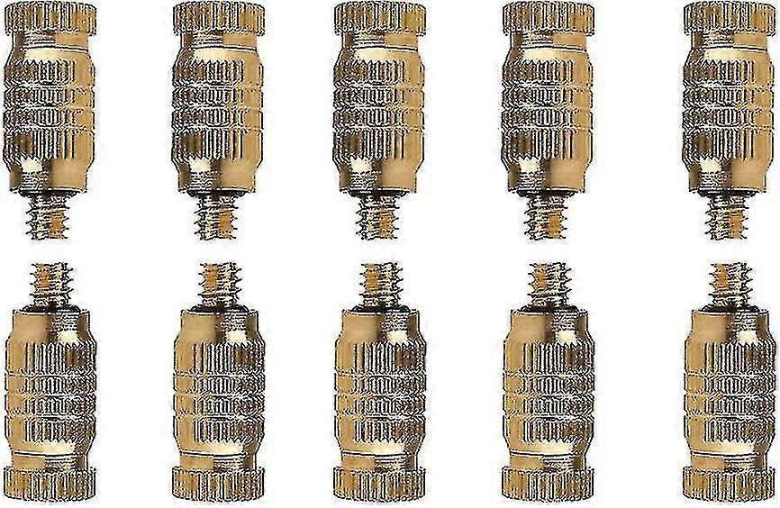 0.1mm Threaded Brass Atomizing Nozzle Atomizing High Pressure Atomizing Sprayer Water Hose Nozzle (pack Of 10) High Quality H