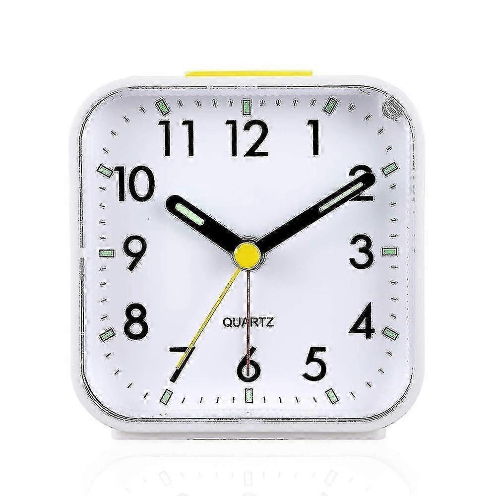 Silent Analog Alarm Clock Non Ticking, Gentle Wake, Beep Sounds