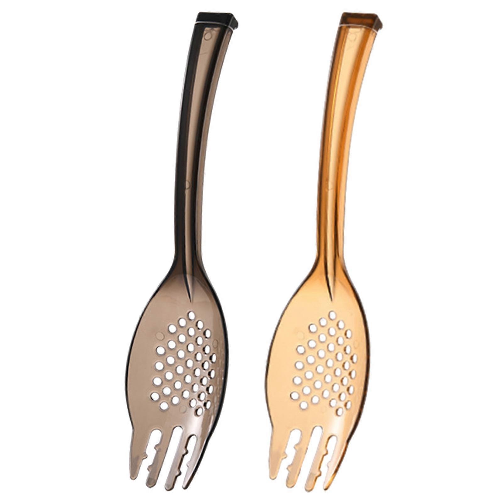 2Pcs Fork Spoon 3-in-1 Design - Fork Spoon Colander, Versatile Ergonomic Design Tableware Perfect for Home Kitchen