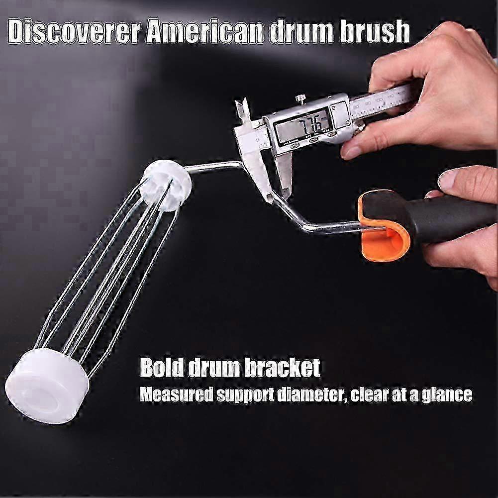 TPR Handle Paint Rollers Brush Rustproof Paint Edging Kit Hand Tool, Multi-functional Paint Edging Kit 2025