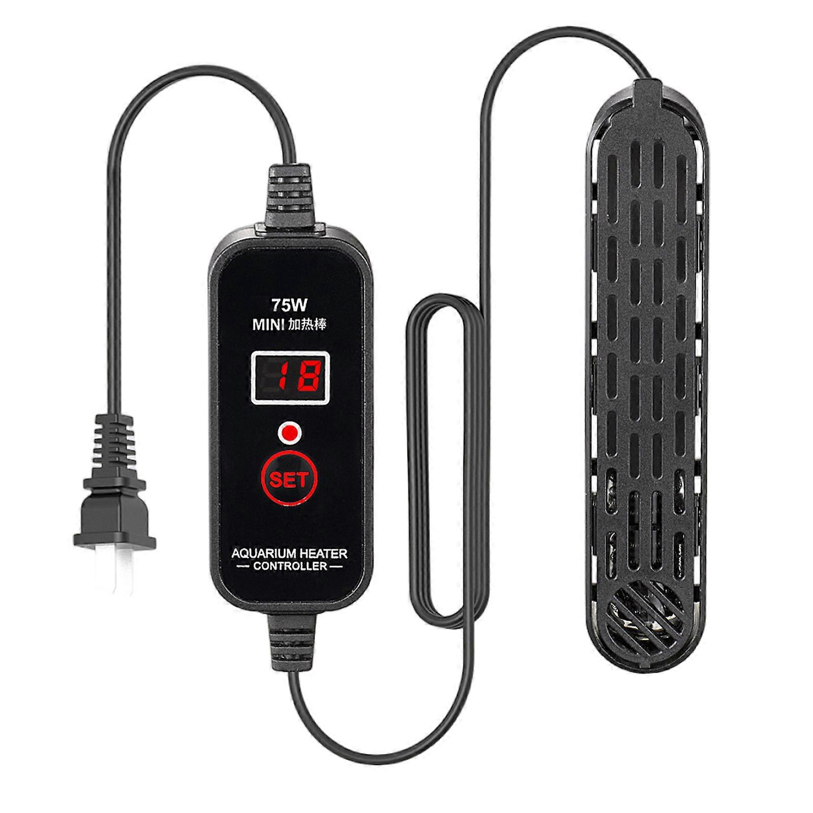 Efficient Water Heater Heating Rod With Dry Burn Protections Adjustable Thermostatic Low Water Use For FishTanks Multicolor