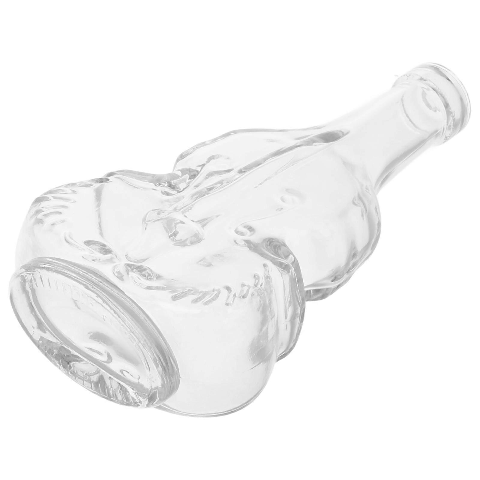 Unique Glass Vase Violin Shape for Hydroponic Plants Clear