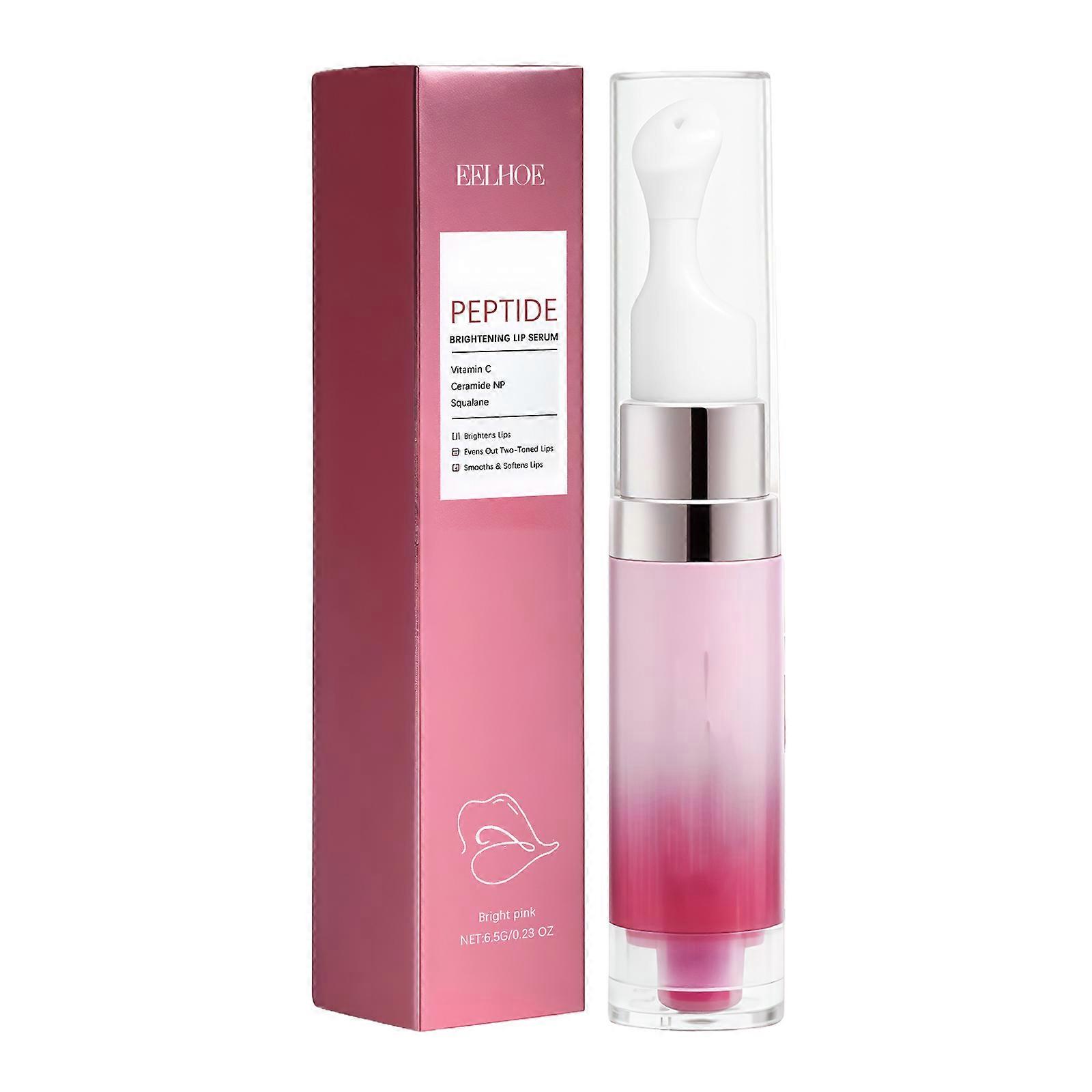 EELHOE Brightening And Moisturizing Lip Essence Is A Light Pink Color That Is Not Sticky And Has A Natural, Tender Texture That Evenly Distributes The