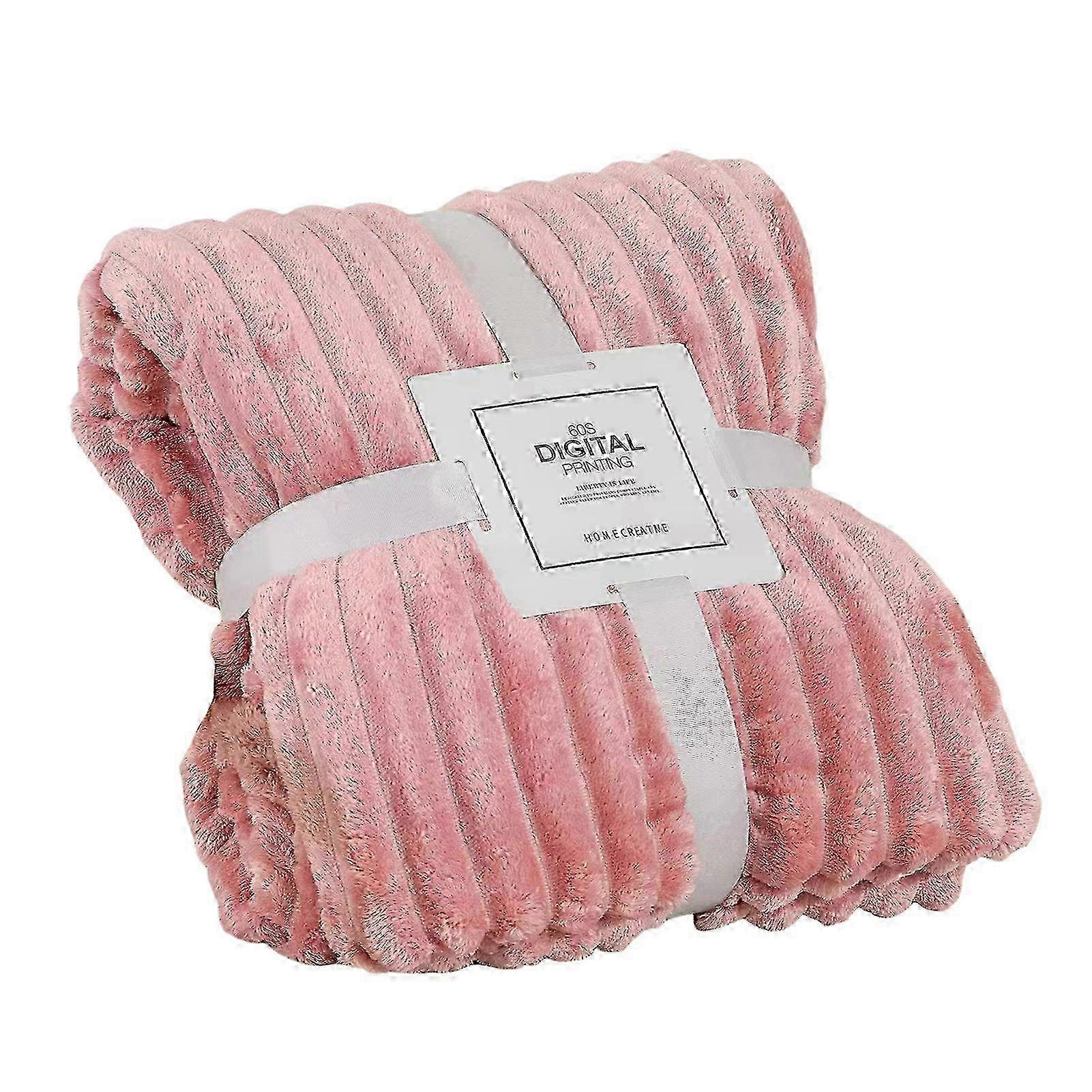 Super Soft Thickened Flannel Blanket Convenient to Carry Multifunctional Conditioning Blanket Suitable for Sofa Bedding Airplane