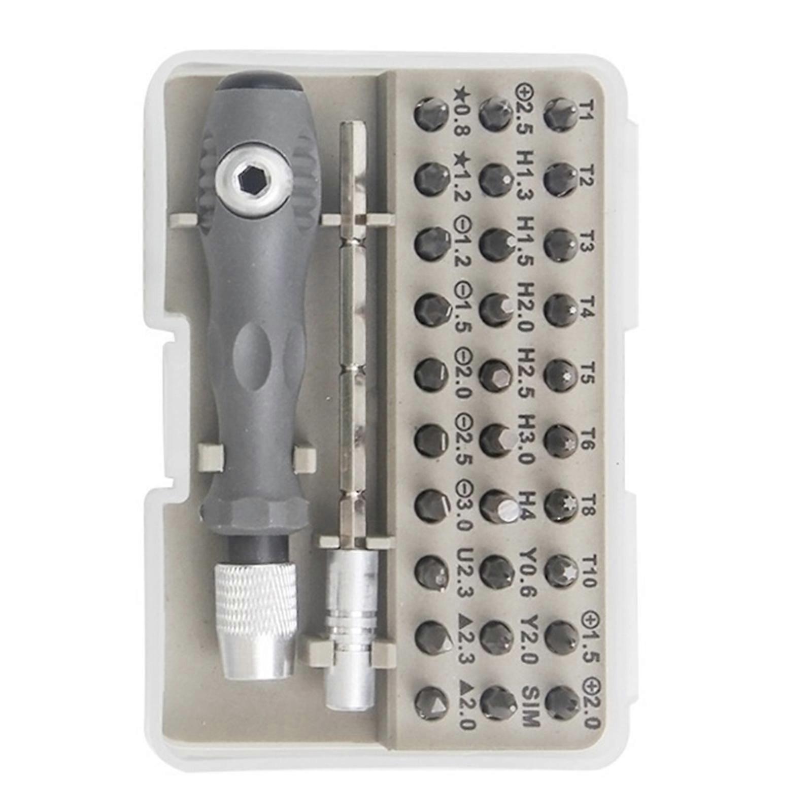 Alloy Steel Screwdriver Tools Set With Magnetic Bits Ergonomic Grip Handle For Mobile Phone Disassembly And Maintenance Multicolor