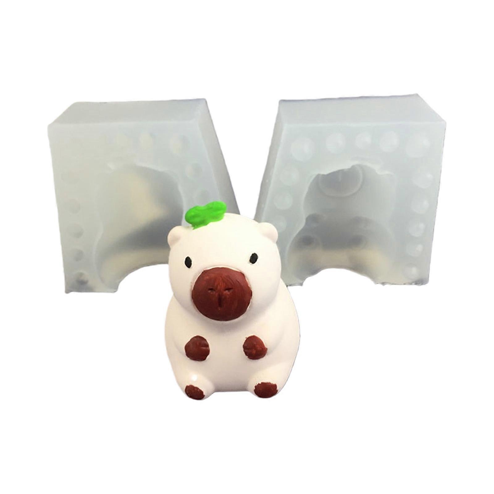 Silicone Capybaras Shape Mould Make Craft Chocolate Plasters Baking Gift Multicolor
