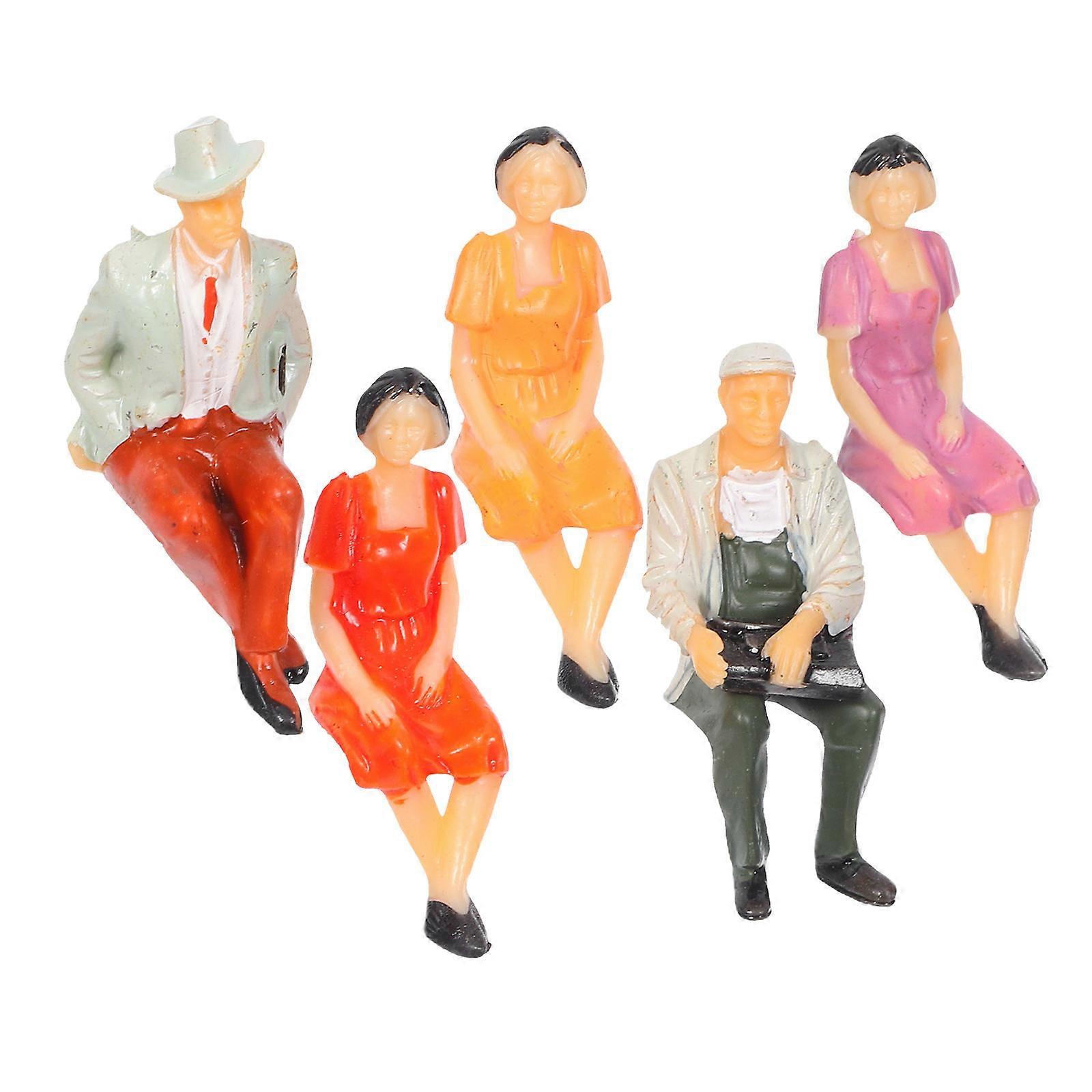 5Pcs Tiny Human Figurines For Urban Planning Project Crafted With Authentic Textures Designed For Model Makers