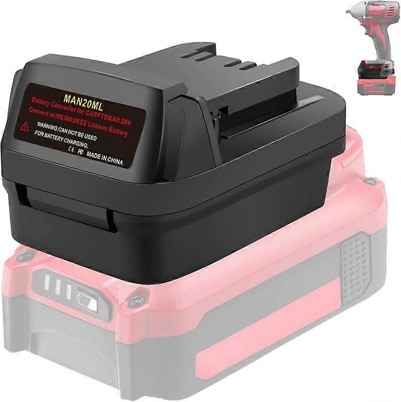 Adapter for Craftsman 20V V20 Battery Convert to for Milwaukee 18V Power Tools
