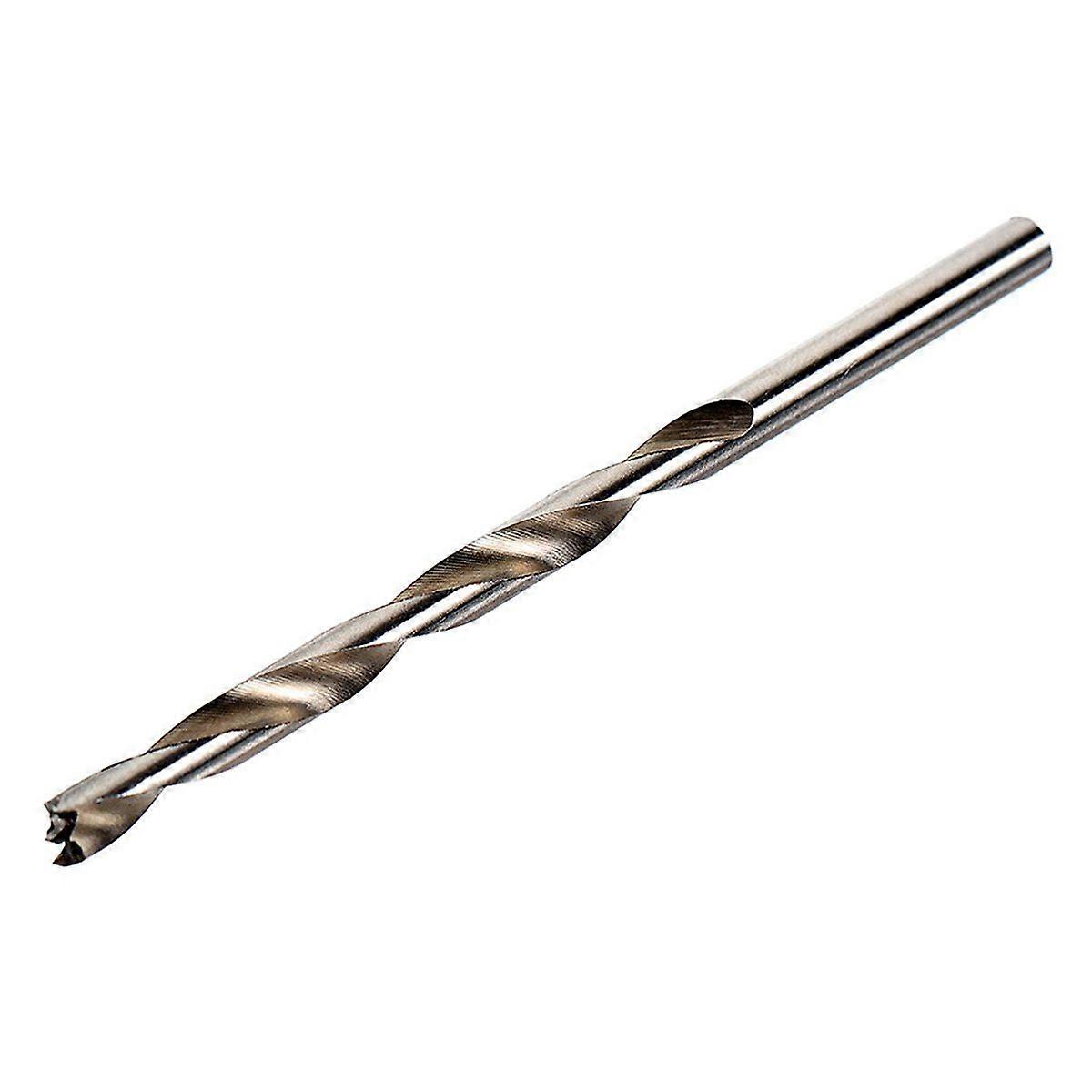 Drill Bits 5mm Dia Straight Round Shank Drill Metric Point Spiral Twist Drill Bits for Carpenter Woo