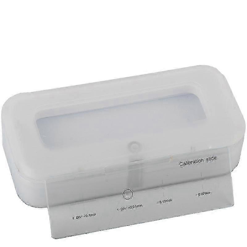 0.01mm Multifunctional Microscope Calibration Slide with Reticle & Ruler Cross