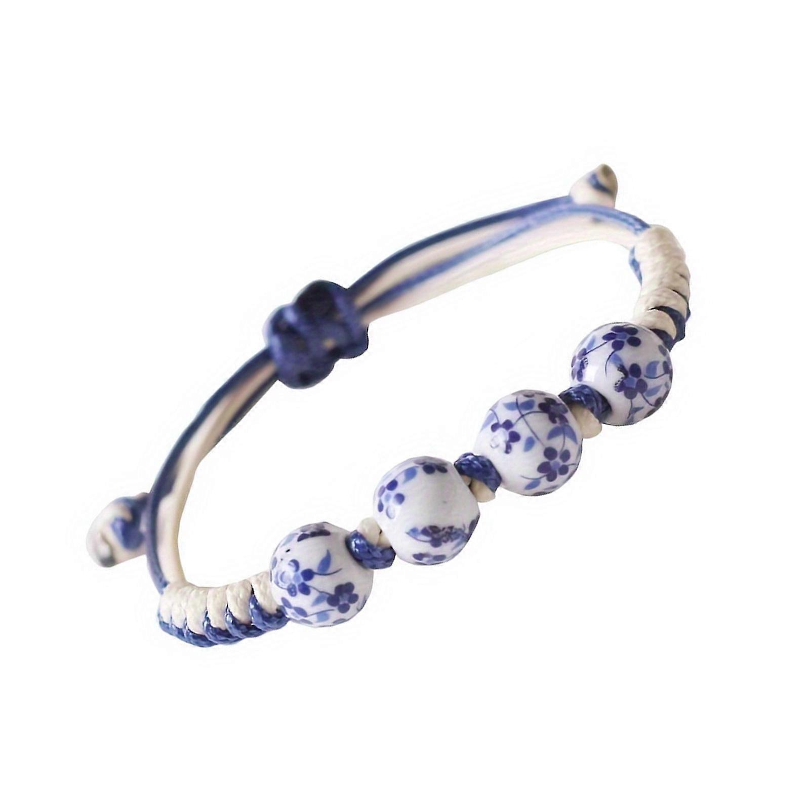 Handcrafted Porcelain Bead Bracelet Featuring Patterns and Long Time Use Color Portable for Fashion Enthusiasts Multicolor