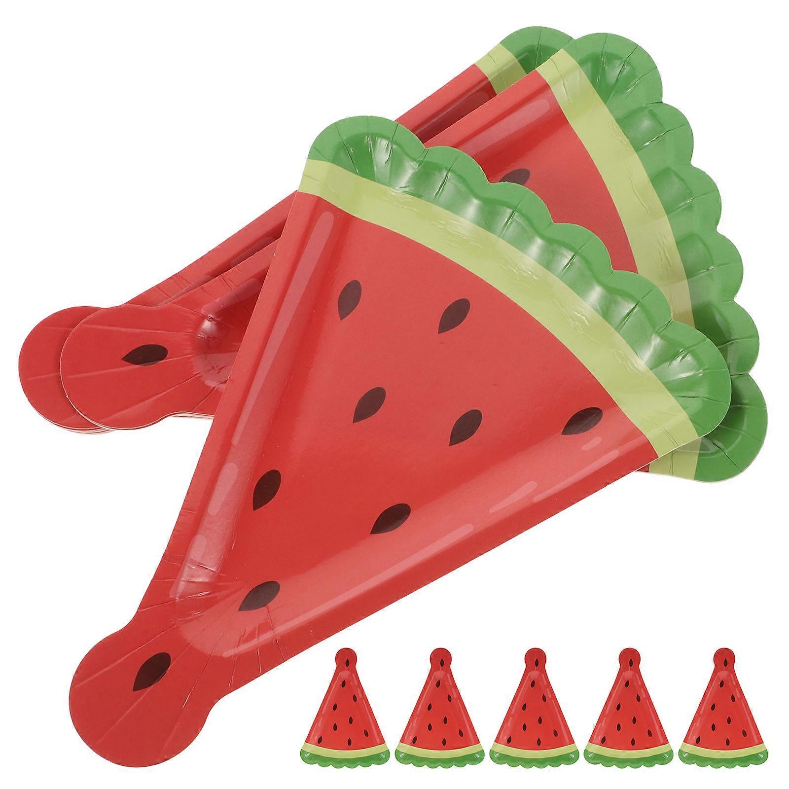 Watermelon Goodie 16Pcs Creative Amazing For Theme Party And Restaurant Use Red Triangle Fun Shape