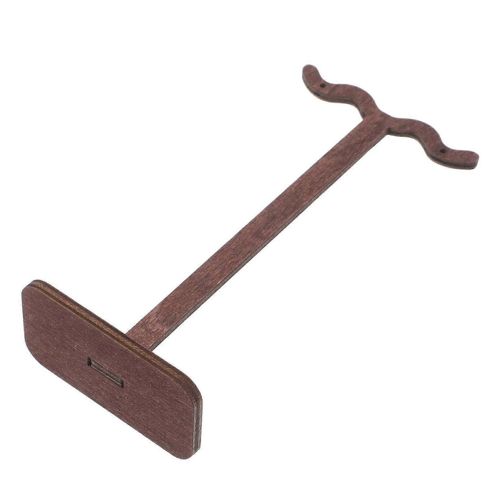 Creative Wooden Earring Organizer Holder for Display Brown Stand