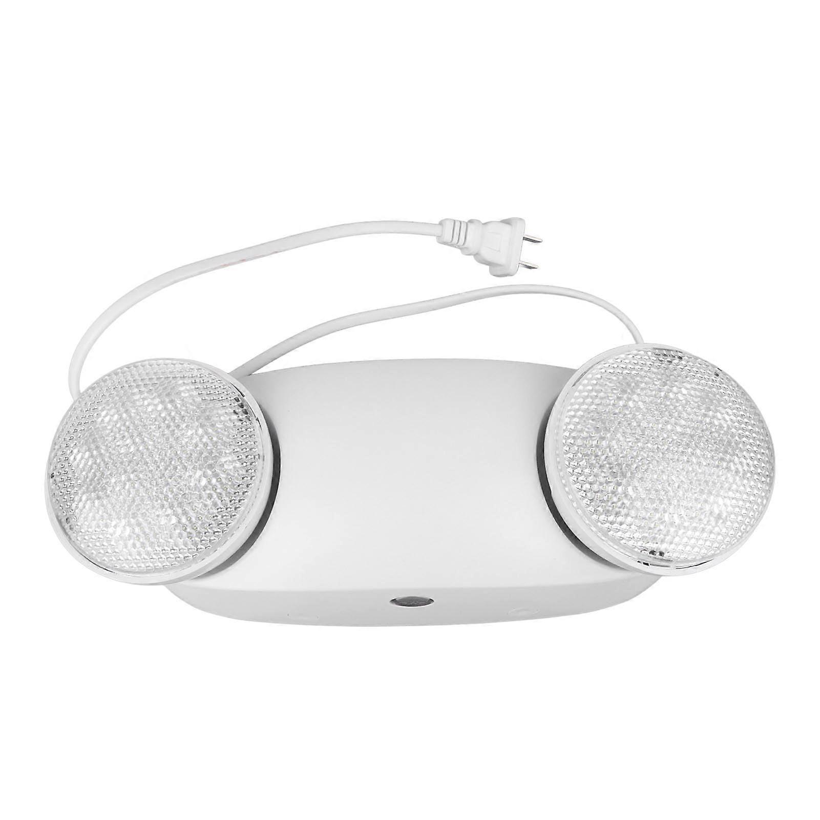 Emergency LED Light with Dual Adjustable Lamps, Rechargeable Battery, Wall or Ceiling Mount Fixture