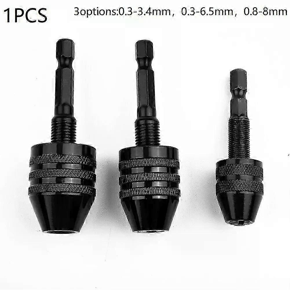 Drill Chuck Keyless Screwdriver Impact Driver Electric Micr-o Motor Clamp Mini Chuck Fixture Hex Shank/Drill Bits Adapter