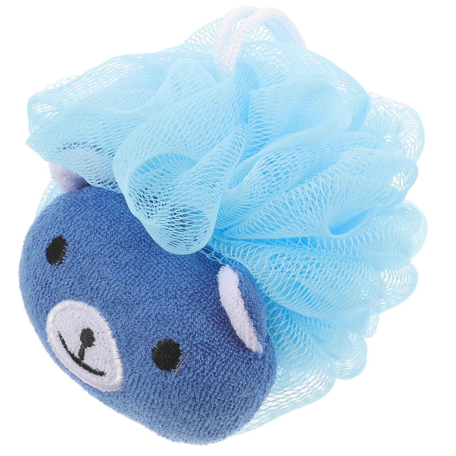 Shower Loofah Bath Sponge for Deep Cleaning 2Pcs Blue Pe Material