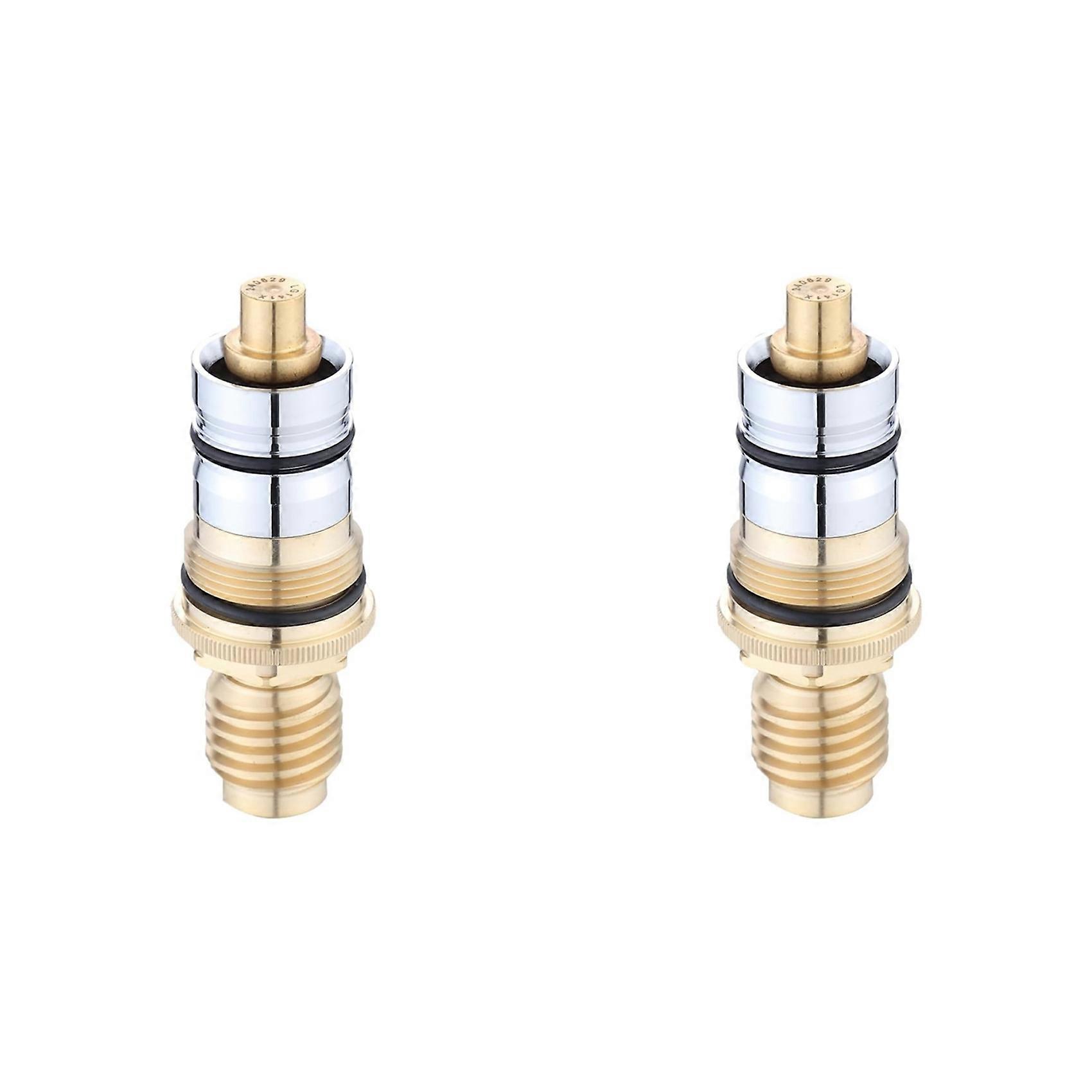 2X Thermostatic Cartridge Compatible for GROHE 47050000 - Universal Thermo-Element for Reliable Temperature Control