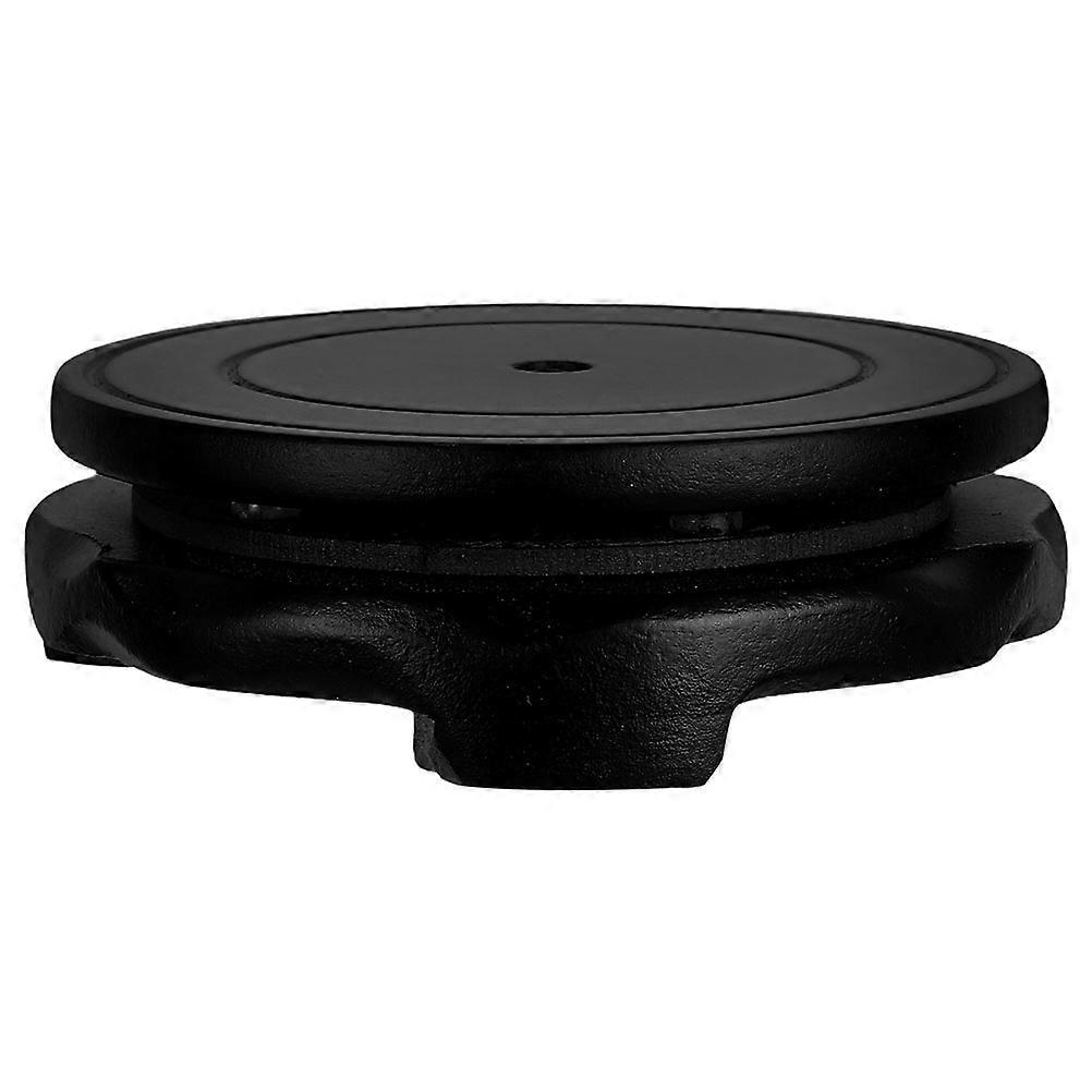 Black Wooden Flower Pot Rack for Display with Multi-Use and Solid Base