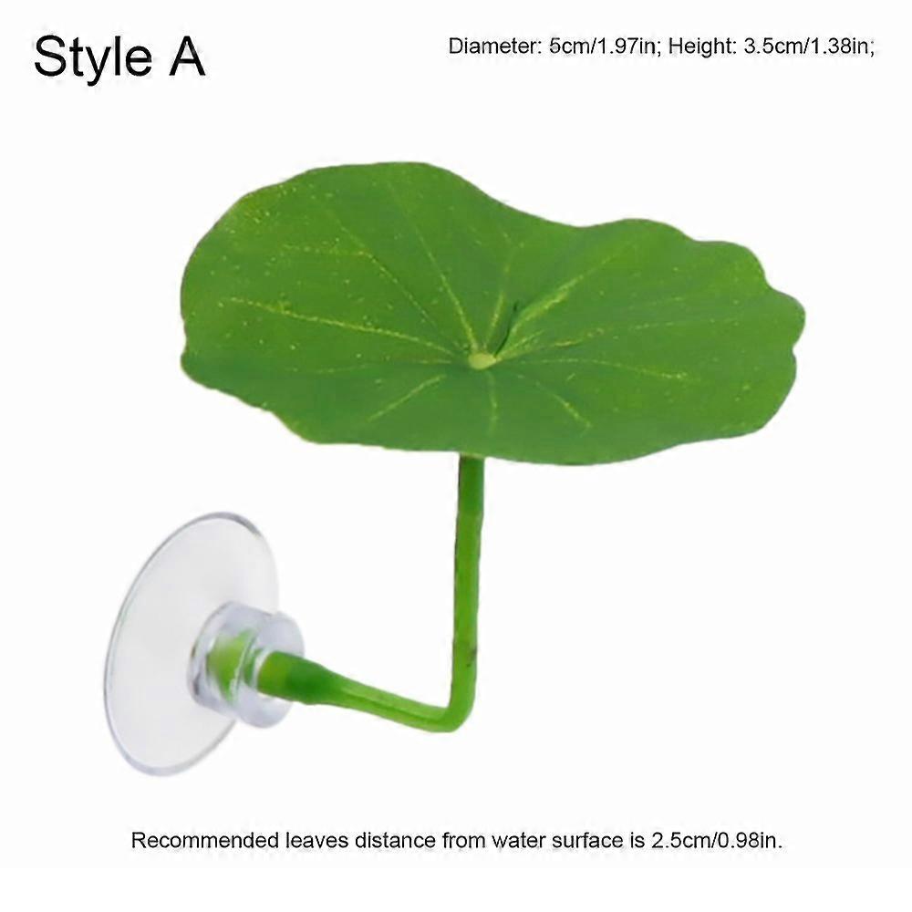 Plastic Betta Fish Rest Leaf Simulated Lotus Leaves/Artificial Leaf Suction Cup Betta Fish Play Relax Hide Leaf