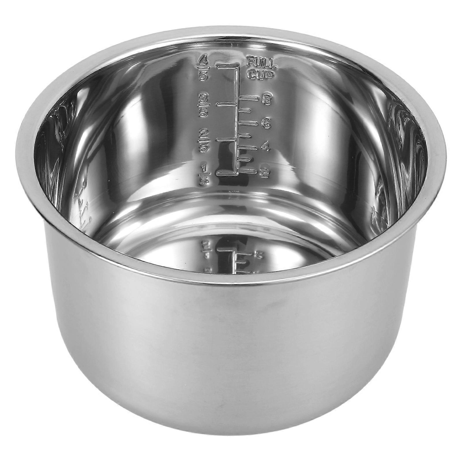 Rice Cooker Inner Pot Replacement for Home Use with Stainless Steel Liner