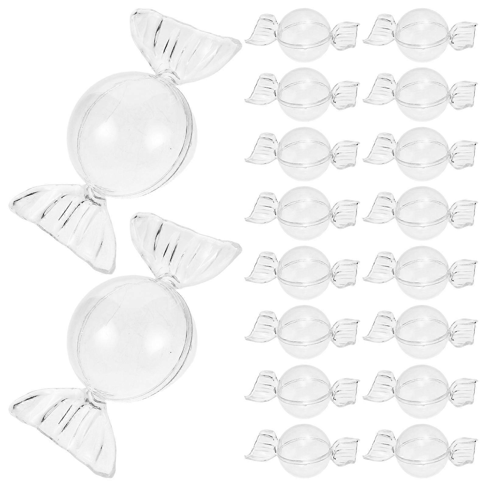 Transparent Candy Boxes Candy Shaped Container for Party Favors 36Pcs Plastic
