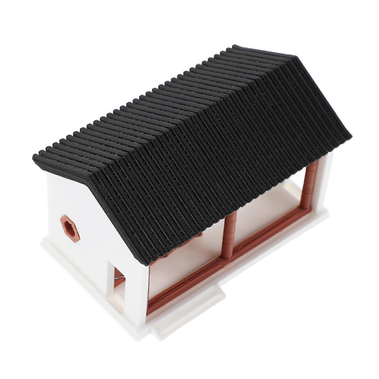 Asian Miniature Pavilion Model for Decoration 4Pcs Pla