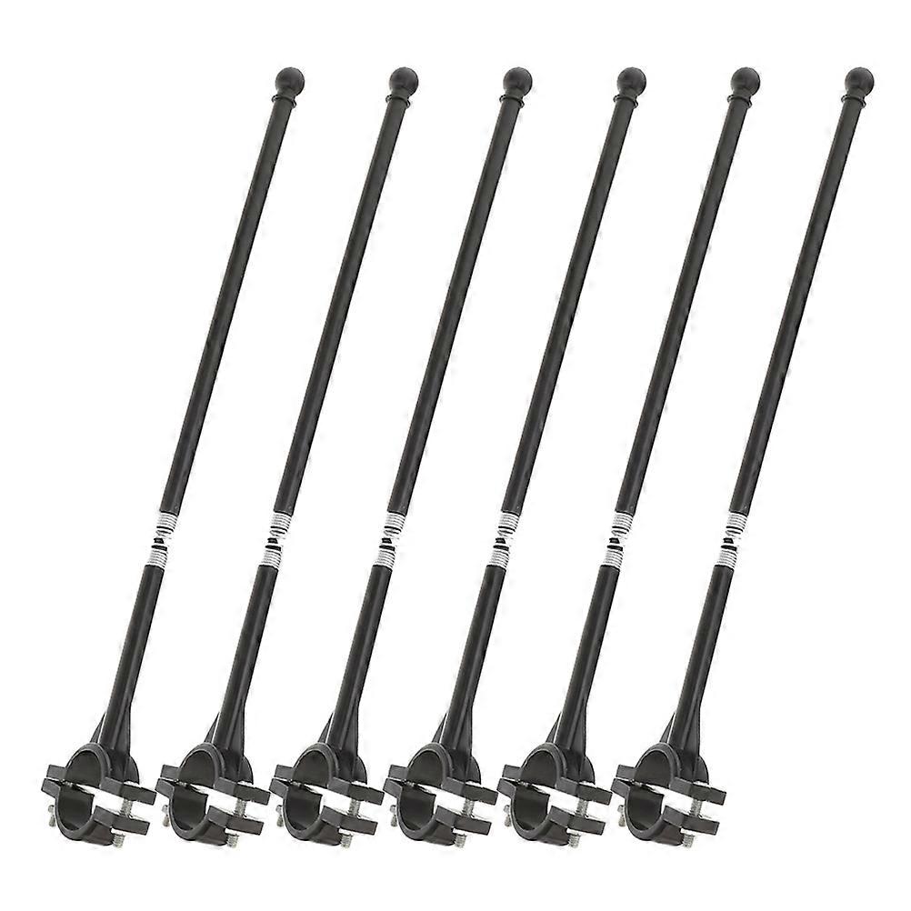 Auto Flagpole 6Pcs Bicycle Flag Pole Holders for Car Display