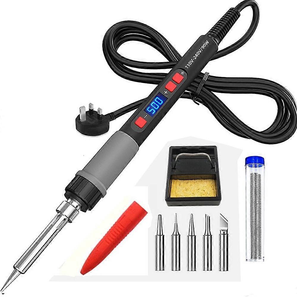 Soldering Iron Kit 90W Electronics Welding Irons Solder Tools Adjustable Wire