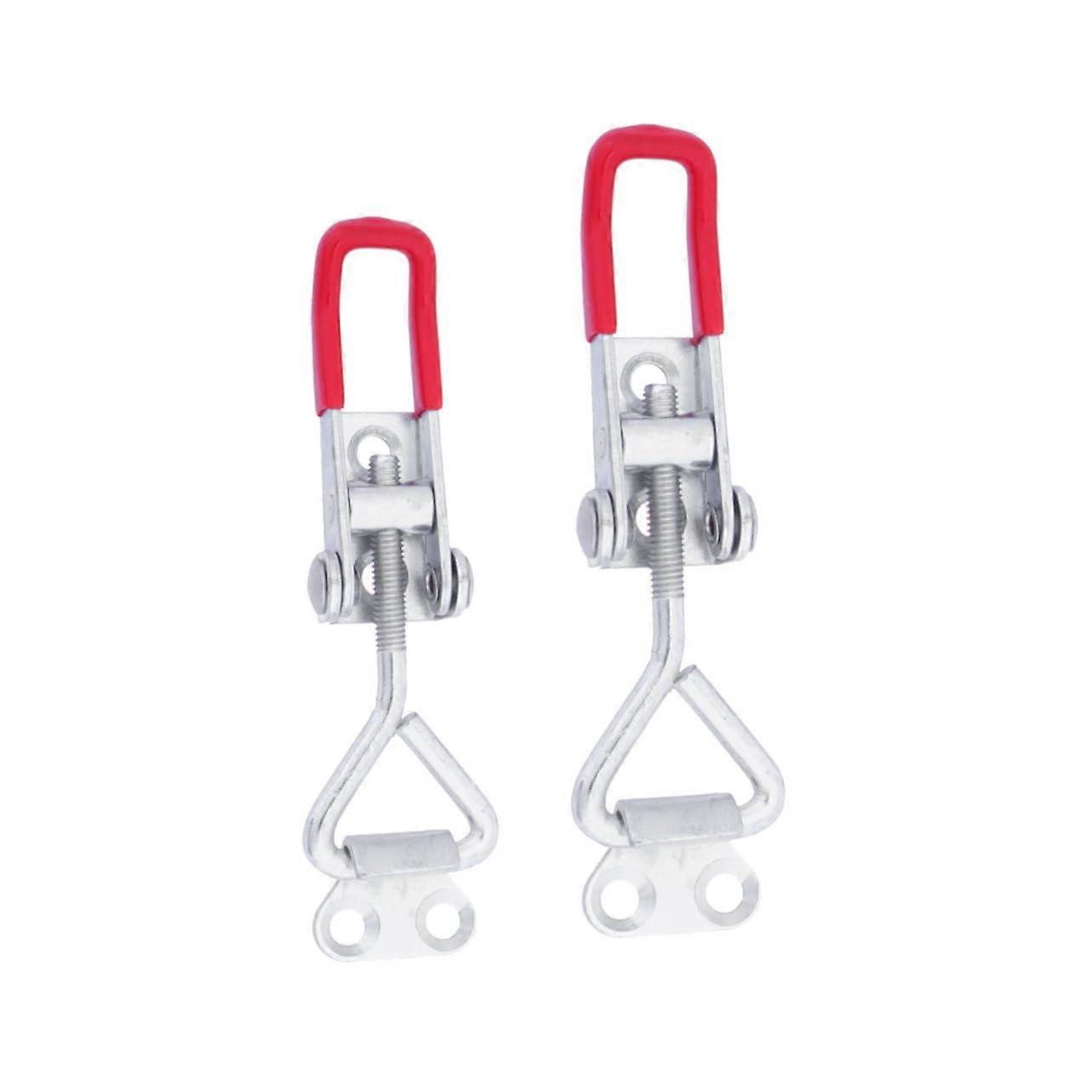 2Pcs Heavy Duty Adjustable Toggle Latch Clamp with Ergonomic Grip for Cabinets Doors and Boxes