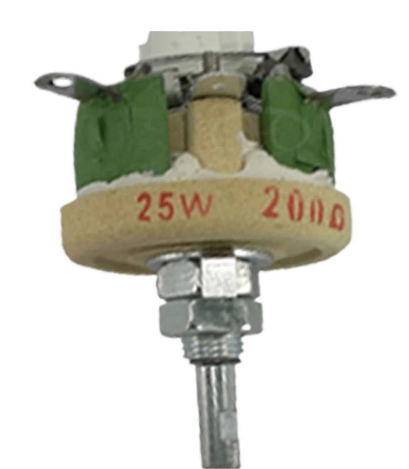 5Pcs 25W Ceramic Disk Resistor Set with Adjustable Wirewound 50R300R for Precise Current Control