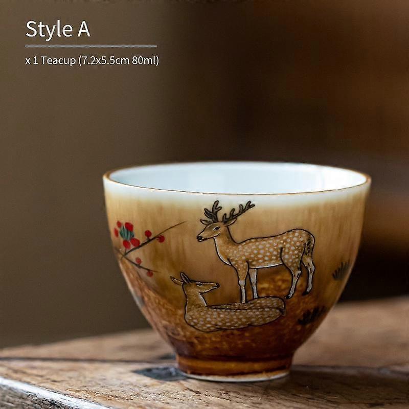 Ceramic Tea Cup Kiln Change Kung Fu Tea Set