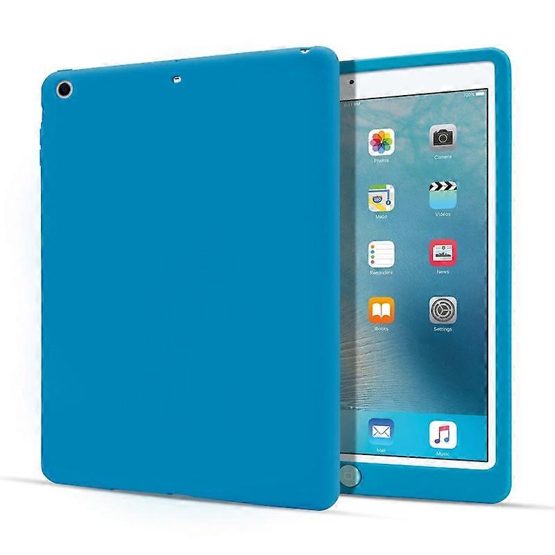 Case For Ipad 9.7 2017/2018 Blue Silicone Shockproof Ultra-thin Soft Back