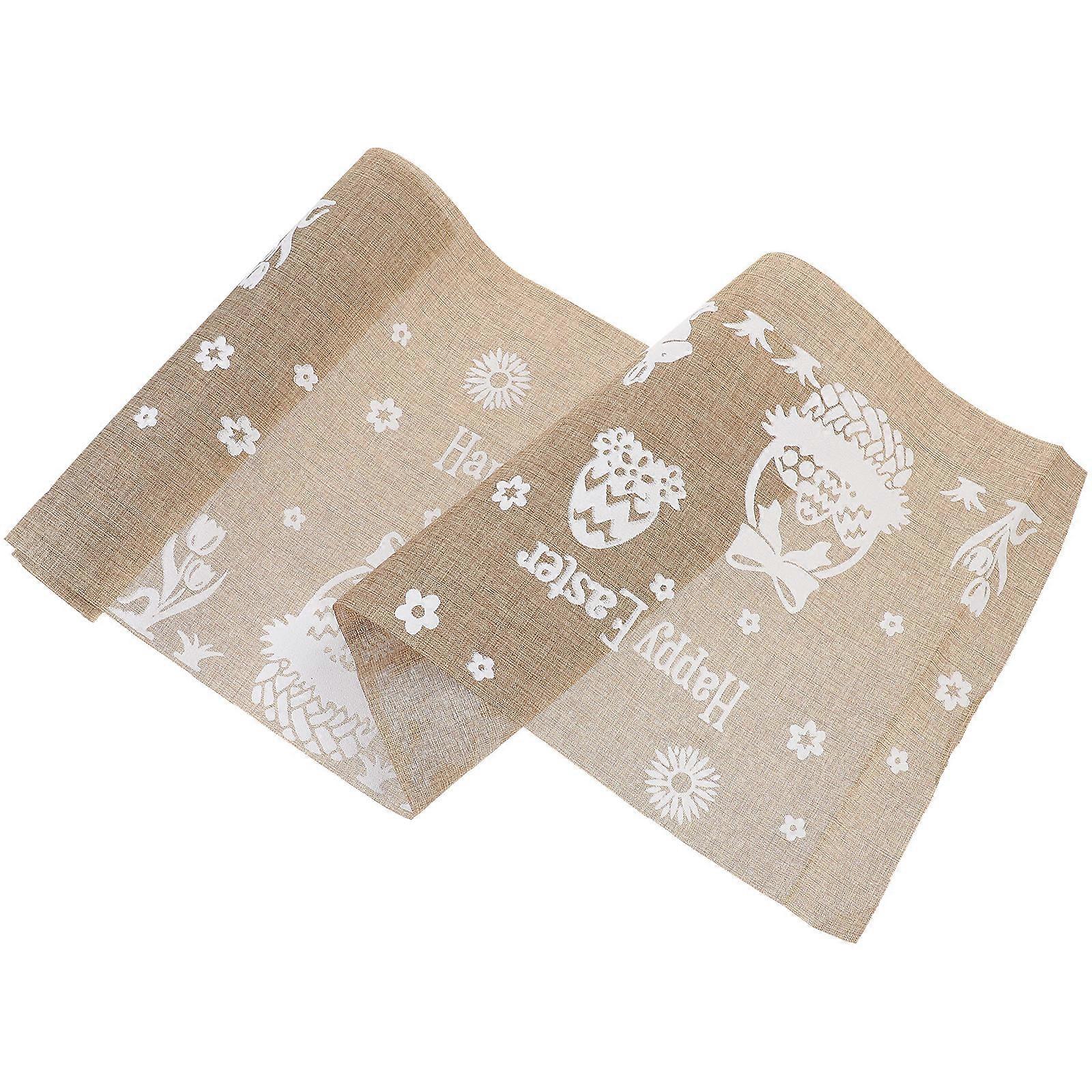 Holiday Table Runner for Easter Party 3Pcs Kitchen Dining Cover