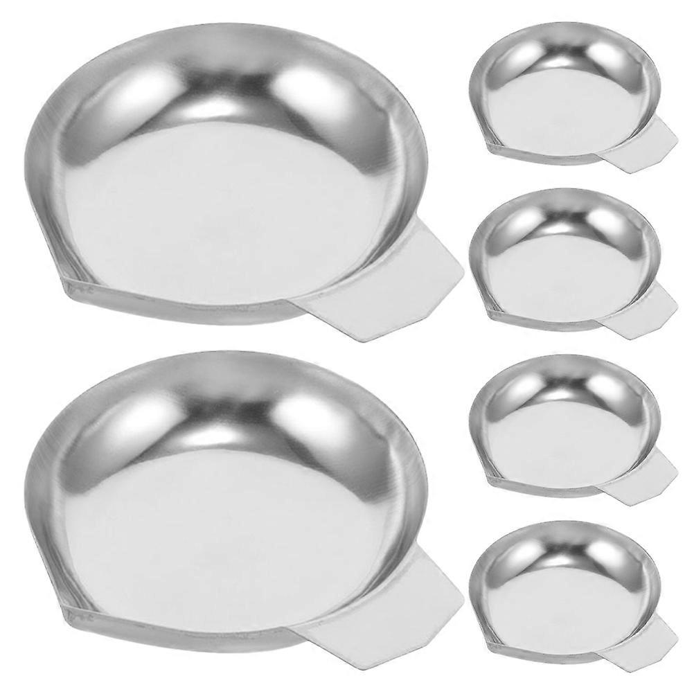 Diamond Scale Weigh Boats for Precise Weighing 6Pcs Stainless Steel