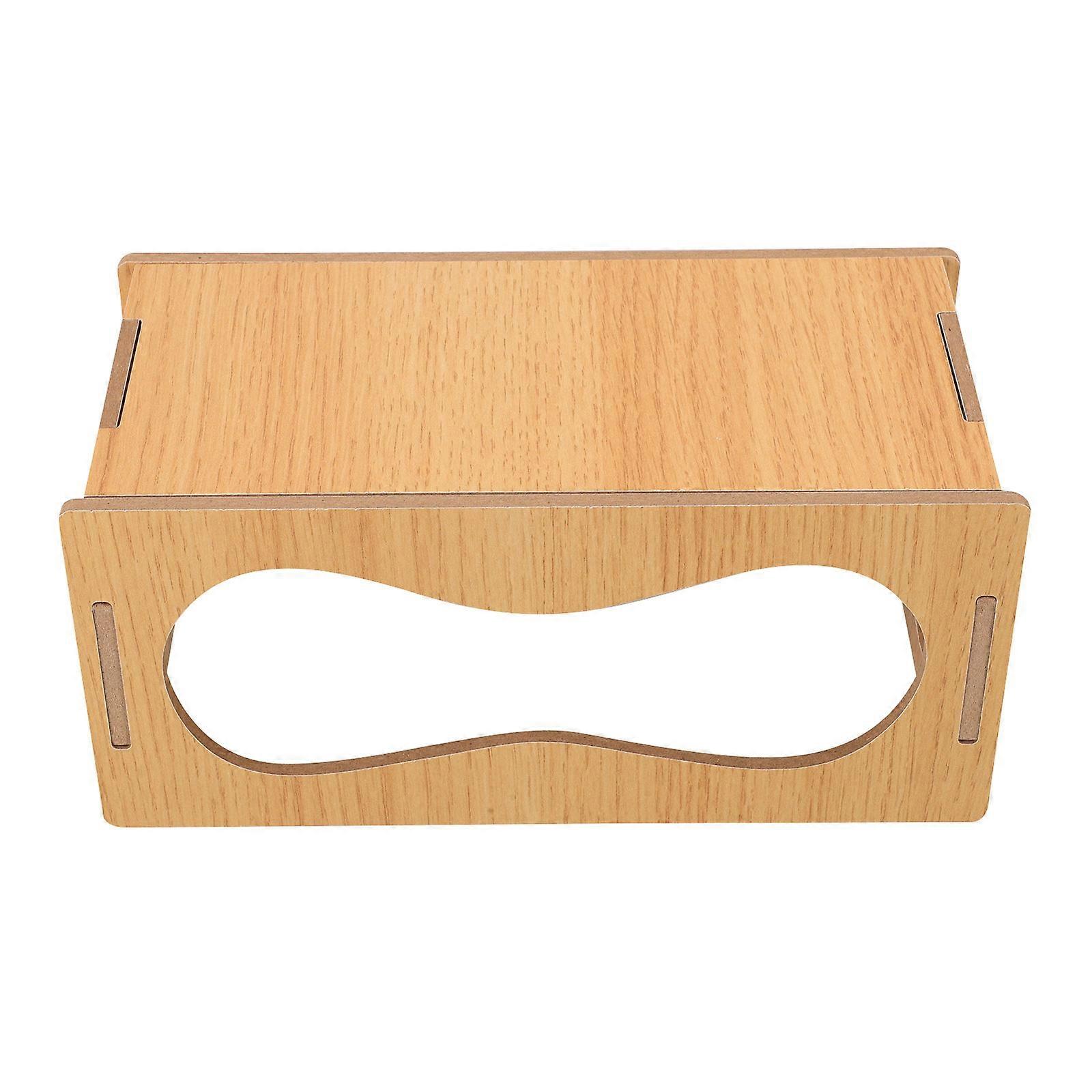 Wooden Hideout for Hamsters and Guinea Pigs Sturdy Wear Resistant Pet House Light Yellow