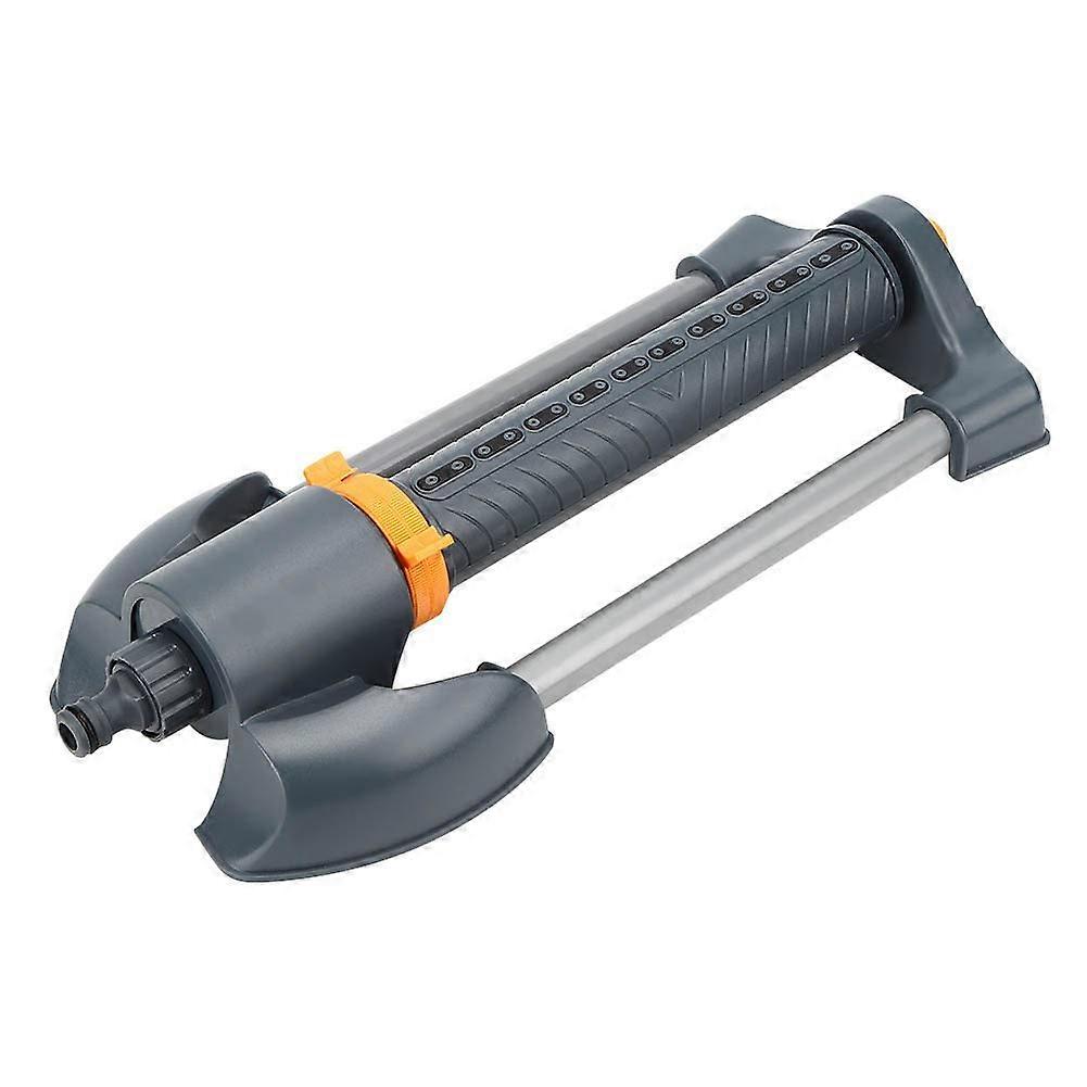 Adjustable Garden Sprinkler with Rotating Metal Base for Large Lawns and Full Yard Coverage
