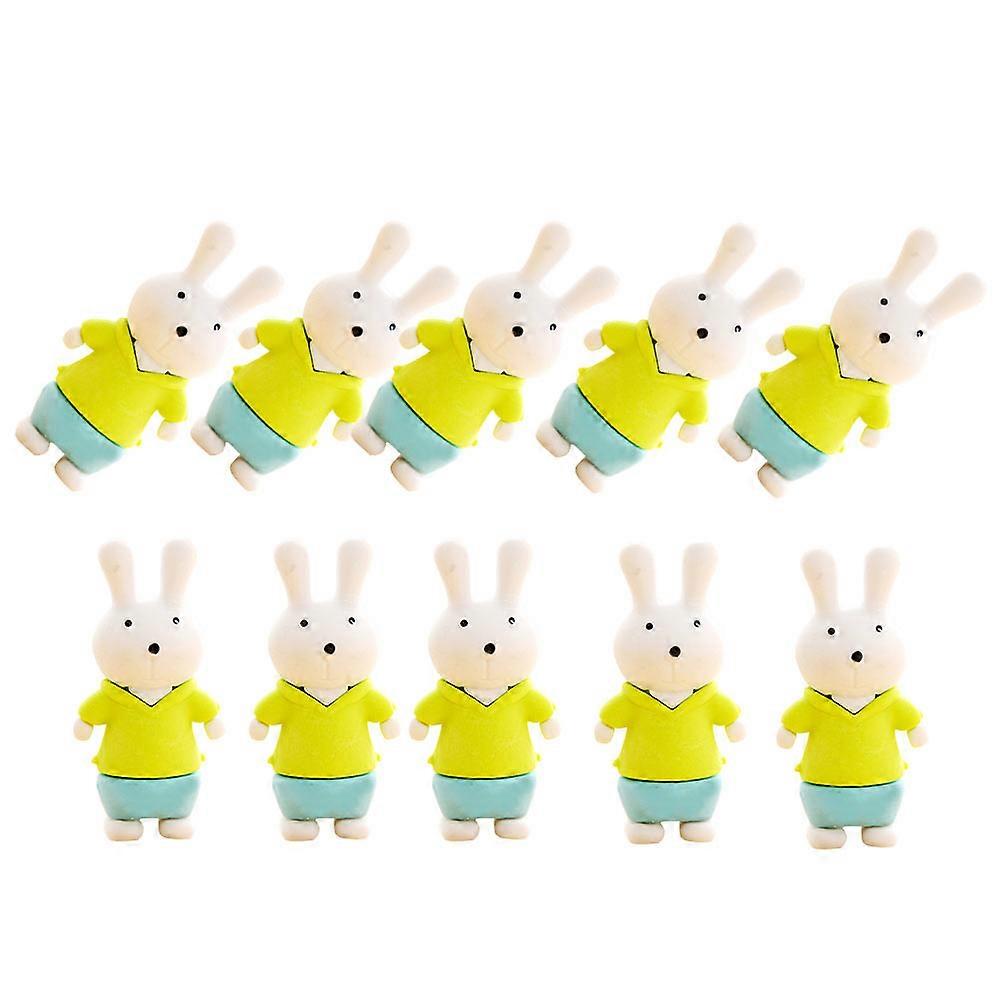 Student Stationery Cartoon Rabbit Eraser Multi-Use for School 16Pcs