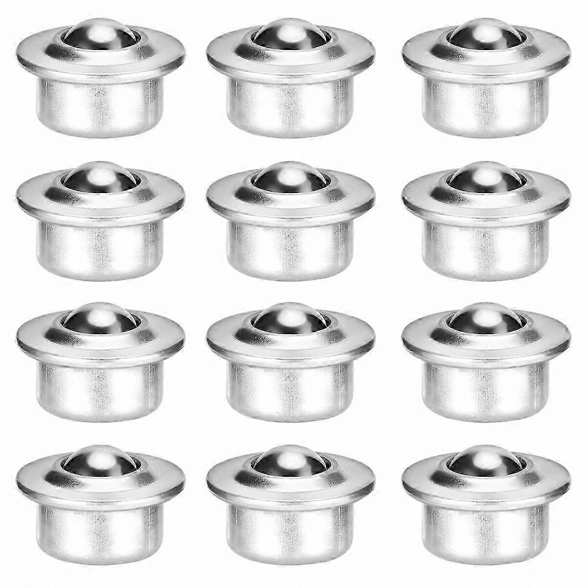 12-Pack Durable Mini Casters with 5/8 Pillow Block Bearings for Small Wheels
