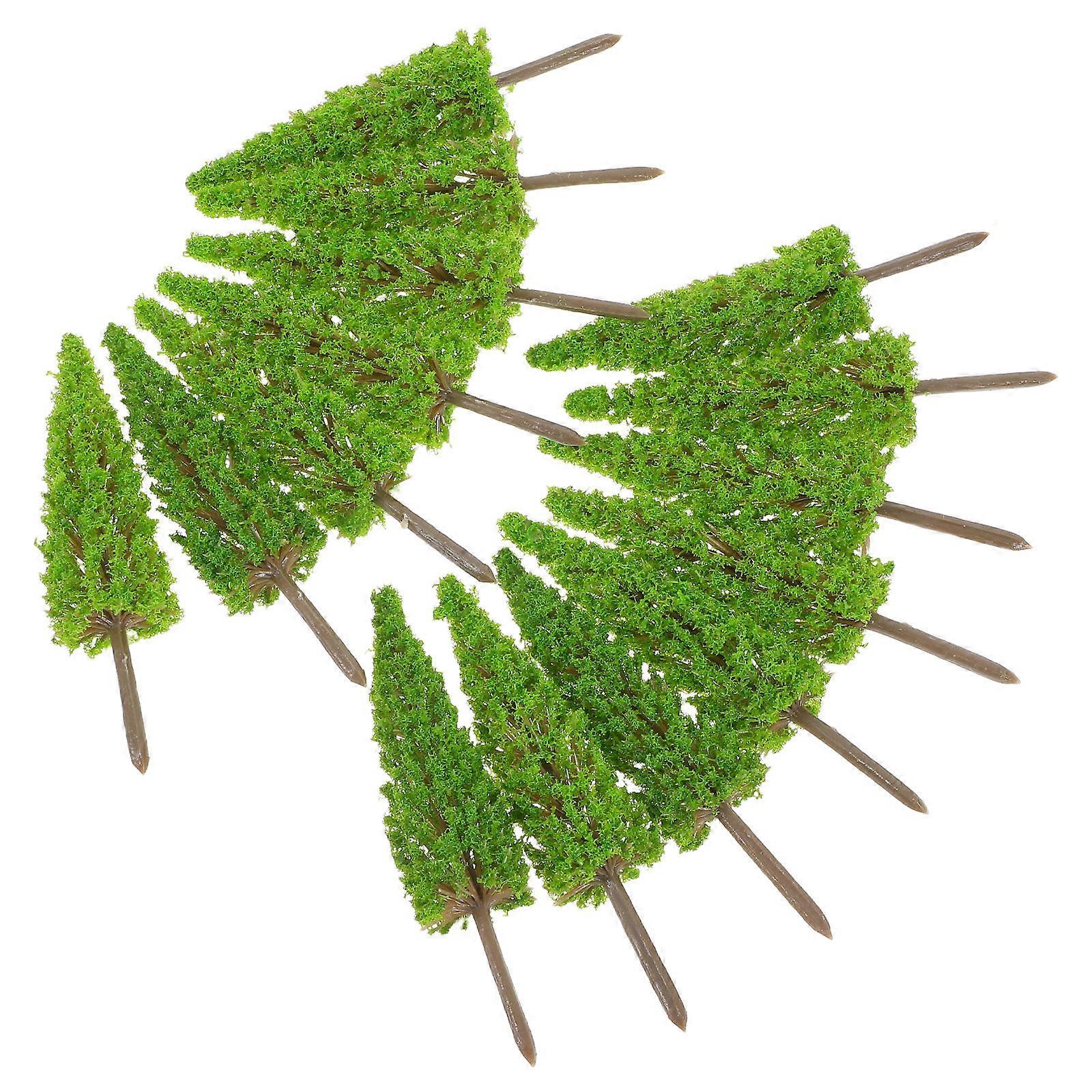 Model Tree Set for Decoration 15Pcs Miniature DIY Landscape Tree Ornaments