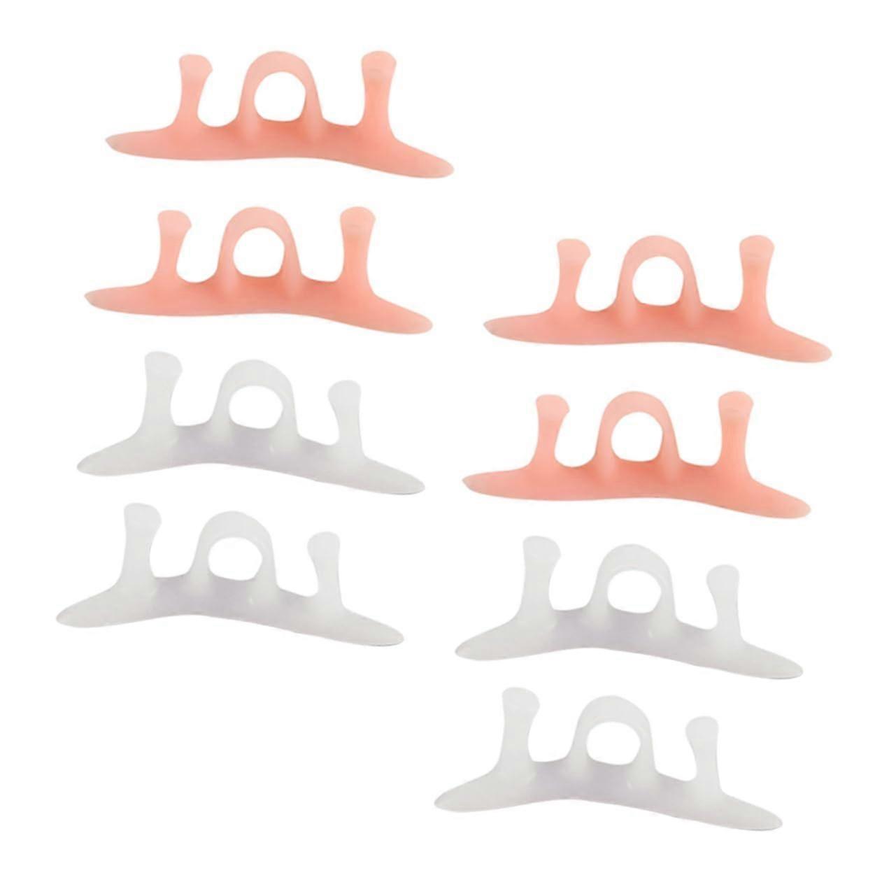 Toe Separators and Bunion Corrector 4 Pairs Comfortable Lightweight Durable Toe Alignment Support