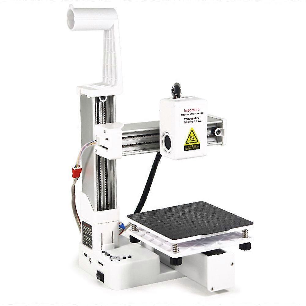 For EasyThreed 3D Printer Entry Level Compatible with PLA TPU 1.75mm Filament Include Power Adaptor EU Plug White