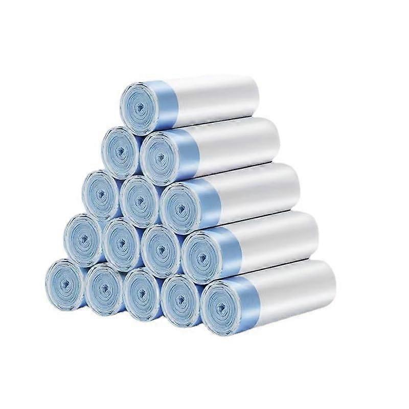 Trash Bags Drawstring Heavy Duty White Kitchen Garbage Bags LeakProof Extra Thick 2 Rolls 30 Count