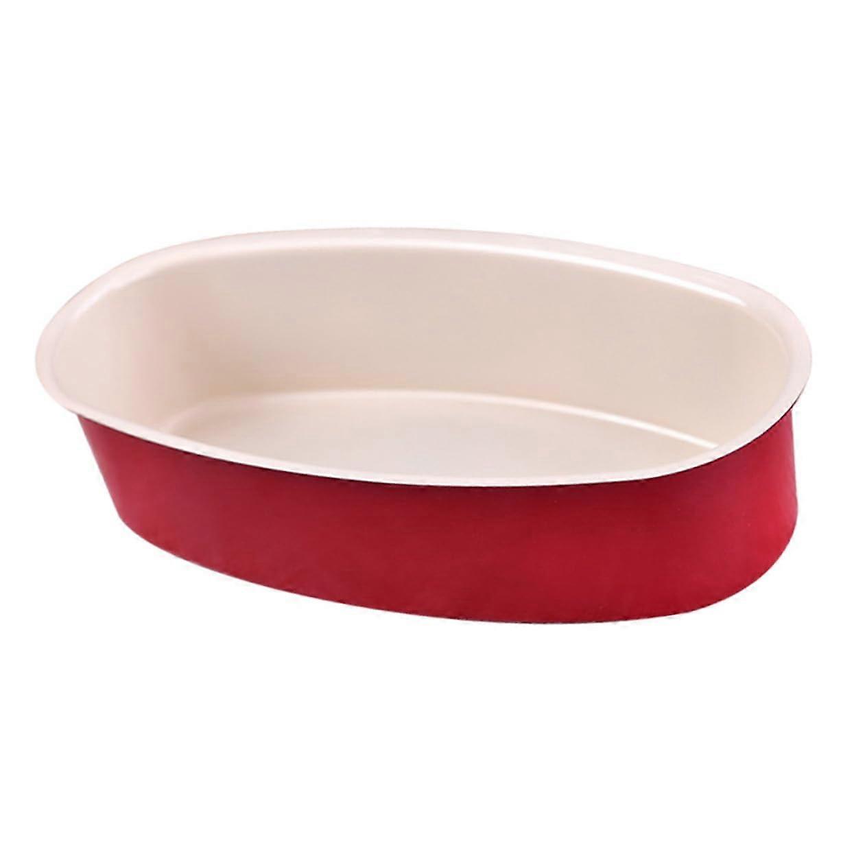 Oval Nonstick Cake and Bread Pan with Even Heat Distribution, Easy Clean Durable Oval Shape