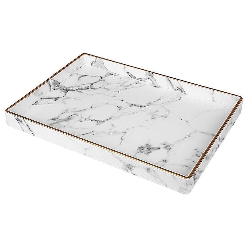 Nordic Marble Tray with Elegant Design for Dessert, Fruit Storage and Decorative Serving
