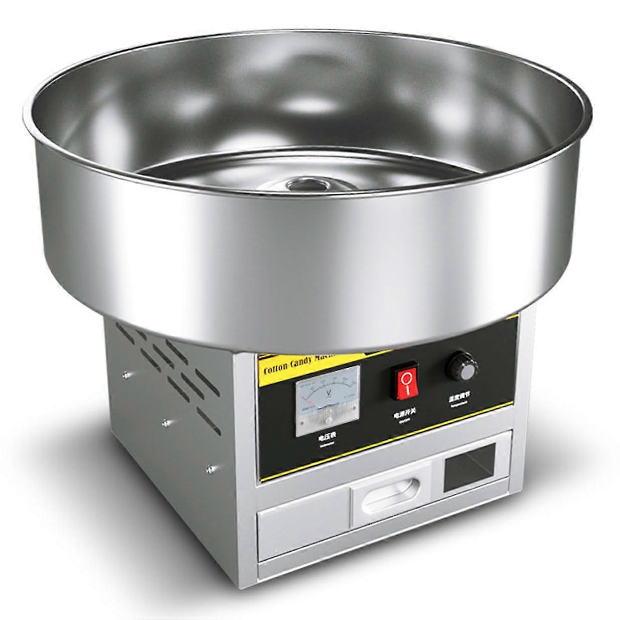 Commercial Cotton Candy Machine 1200W Electric Maker with Digital Temperature Control for Parties